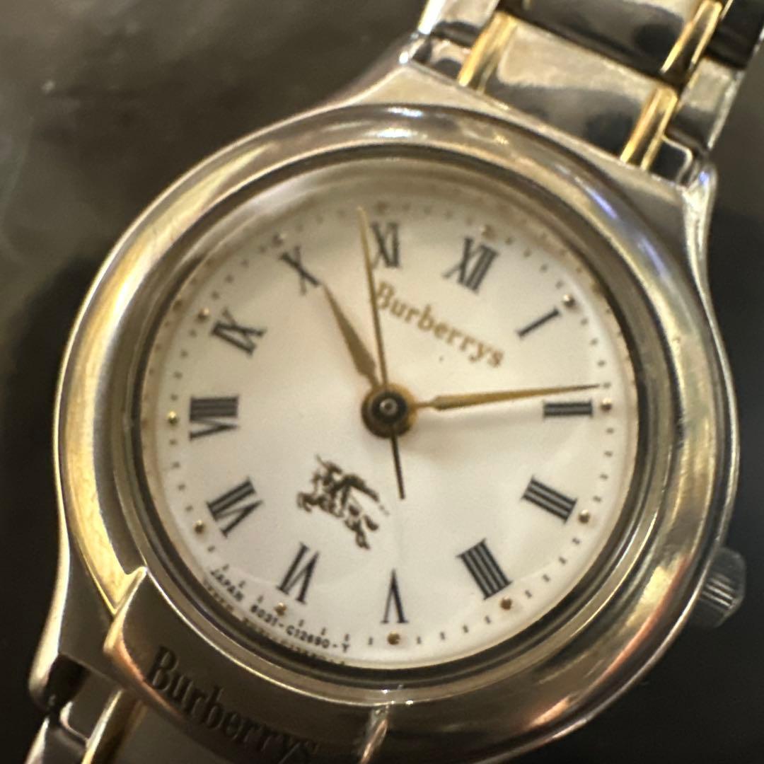 Burberrysバーバリー　レディース腕時計 ホワイト文字盤 QZ予備コマ有り