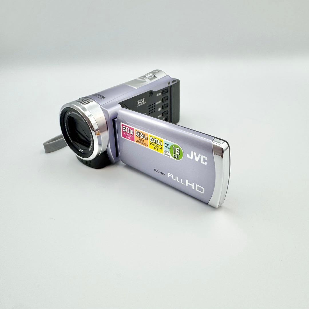 【美品】JVC Everio GZ-E345-V ビデオカメラ バイオレット
