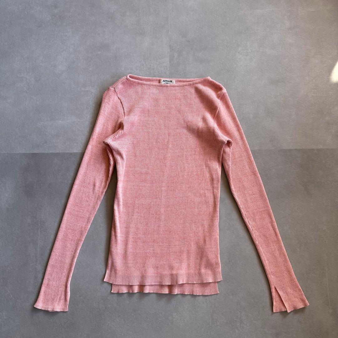 【美品✨】AURALEE RonHerman コラボ別注　杢ピンク