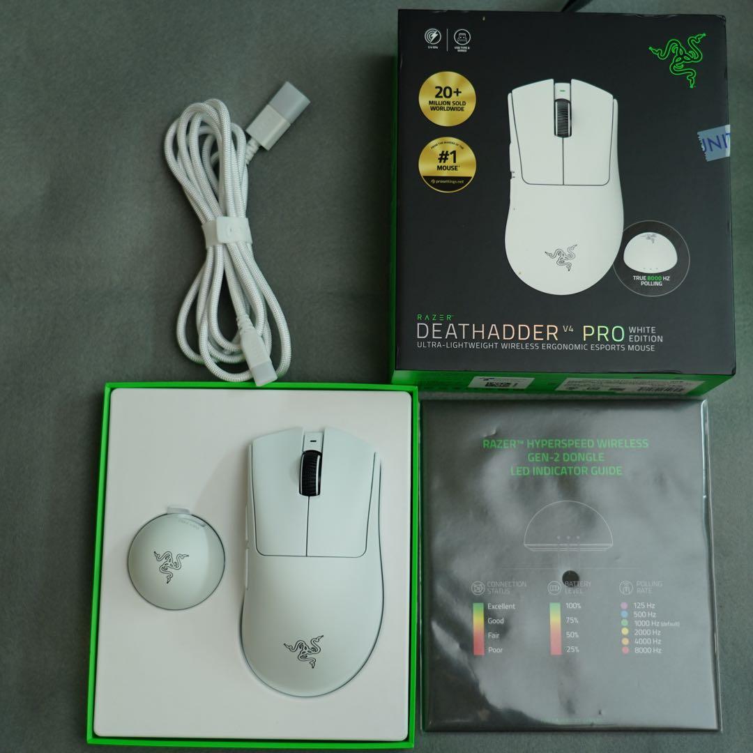 マウス・トラックボール Razer DeathAdder V4 Pro (White Edition)