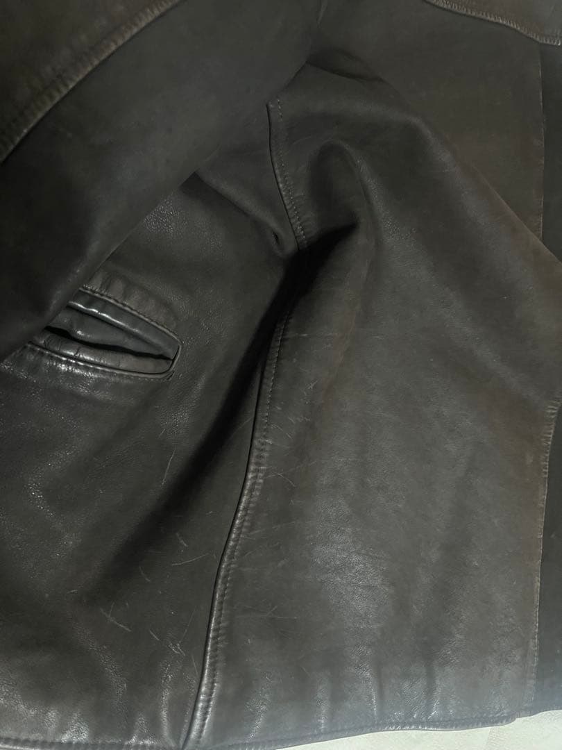 超スペシャル 90s ポロ ラルフローレン レザー カーコート L ブラウン