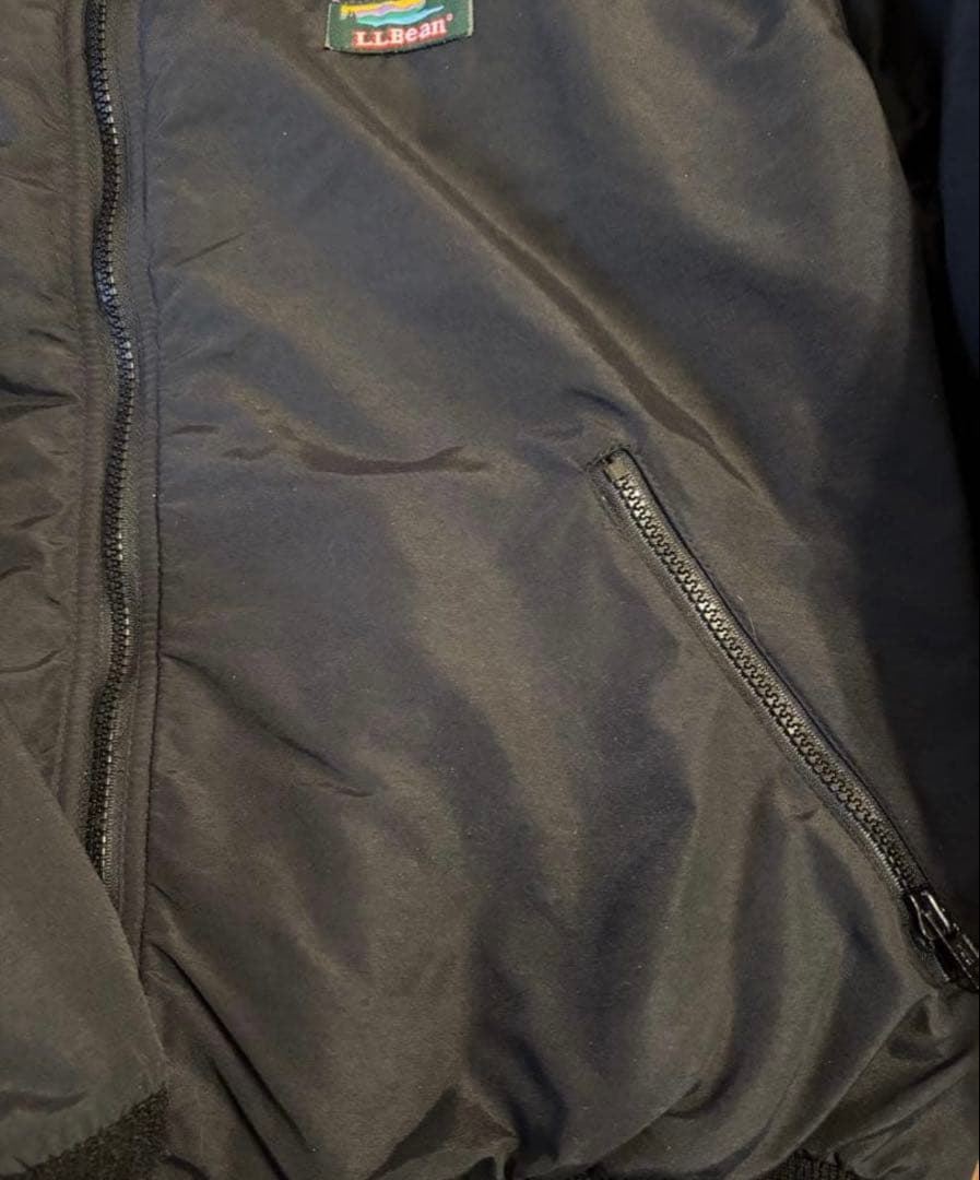 80s エルエルビーン　ウォームアップジャケット　ブラック　L