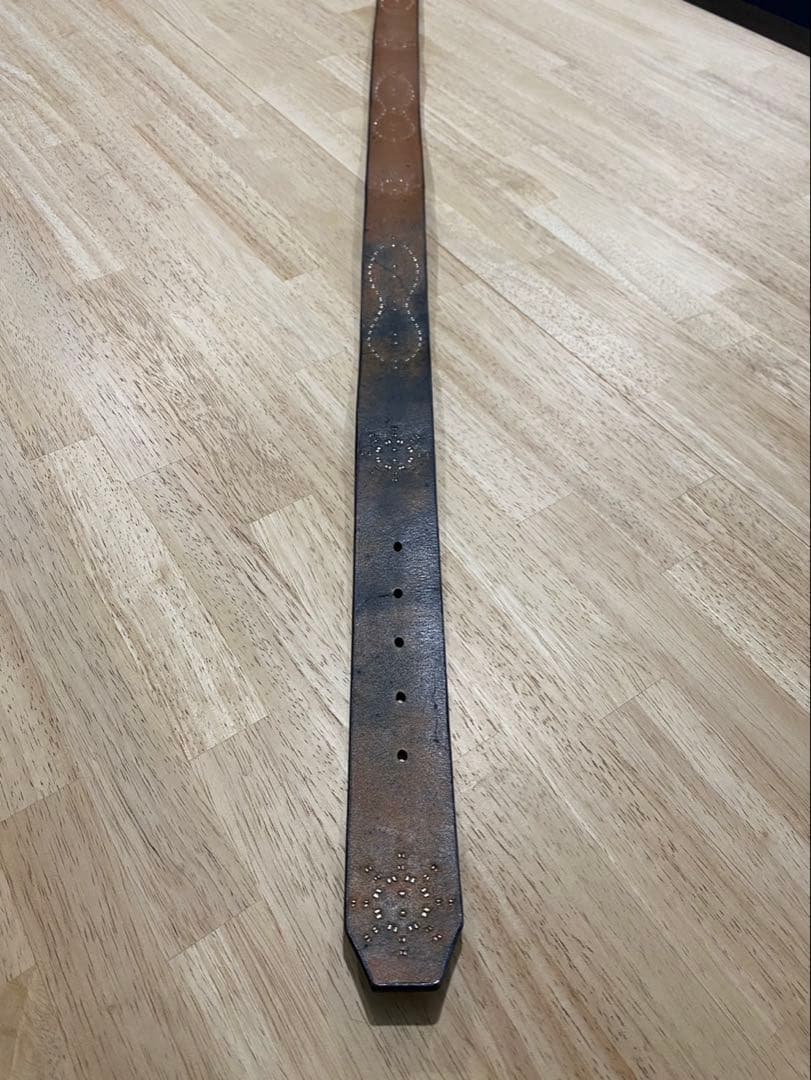 013 本革 W38 スタッズ ベルト ビンテージ ヴィンテージ HTC