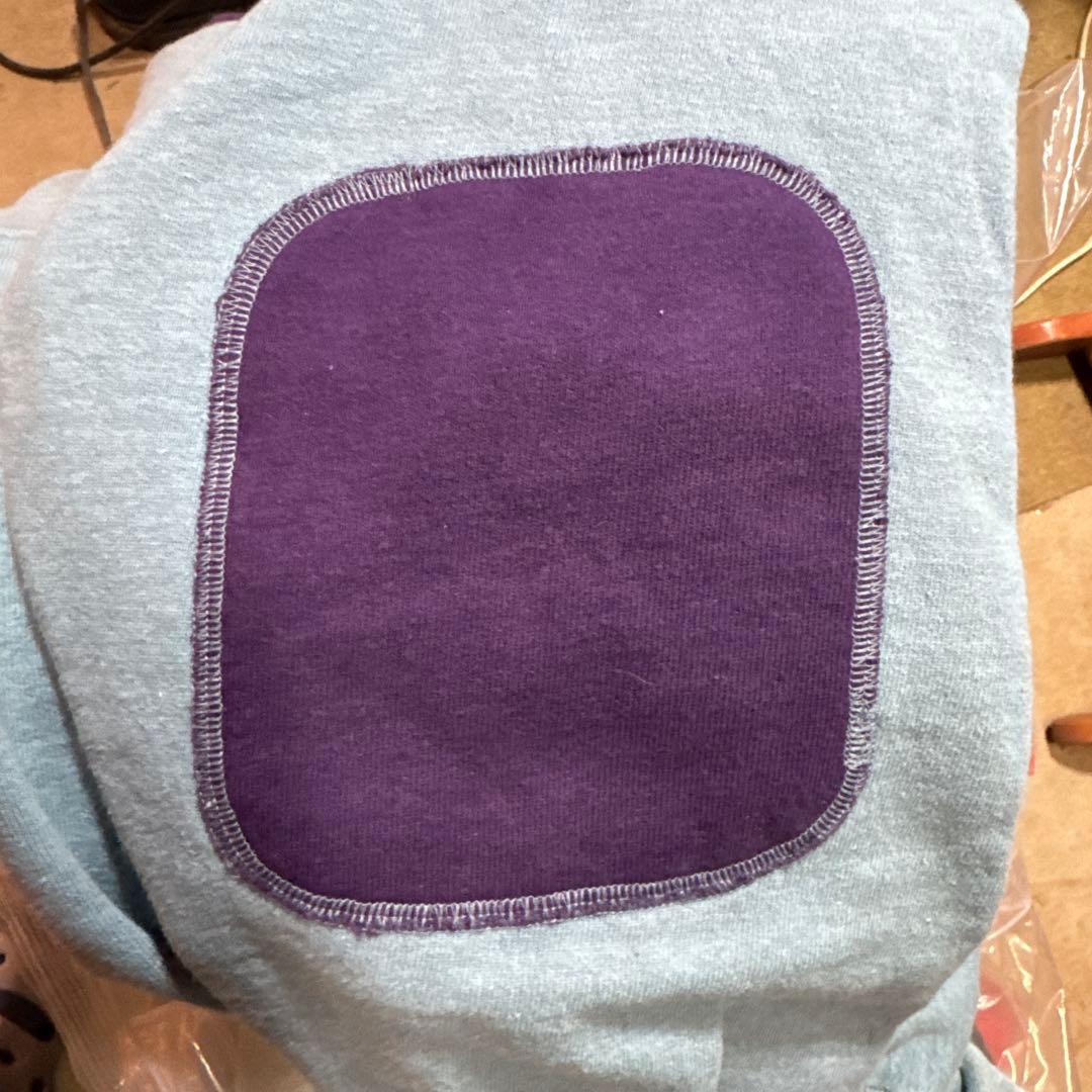 90s 刺繍タグ レアChampion ReverseWeave エルボーパッチ