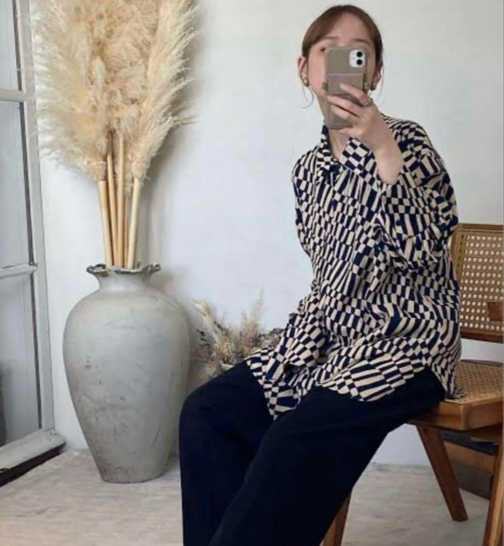 TODAYFUL トゥデイフル★ Geometric Over Shirts