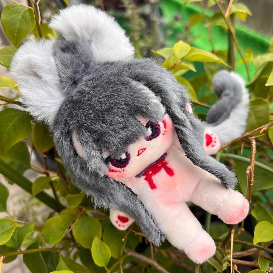 ゆ*じ様 自作ぬい 灰狐ちゃん 無属性ぬいぐるみ