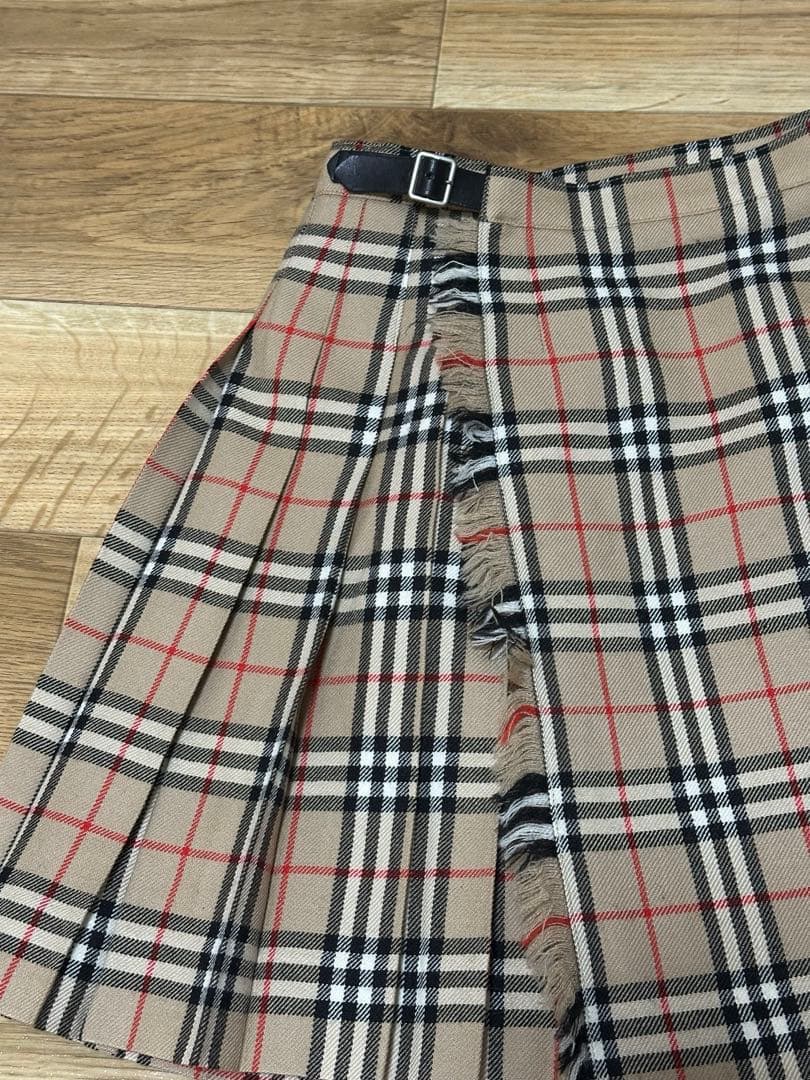 Burberry London ノバチェック 巻きスカート プリーツスカート