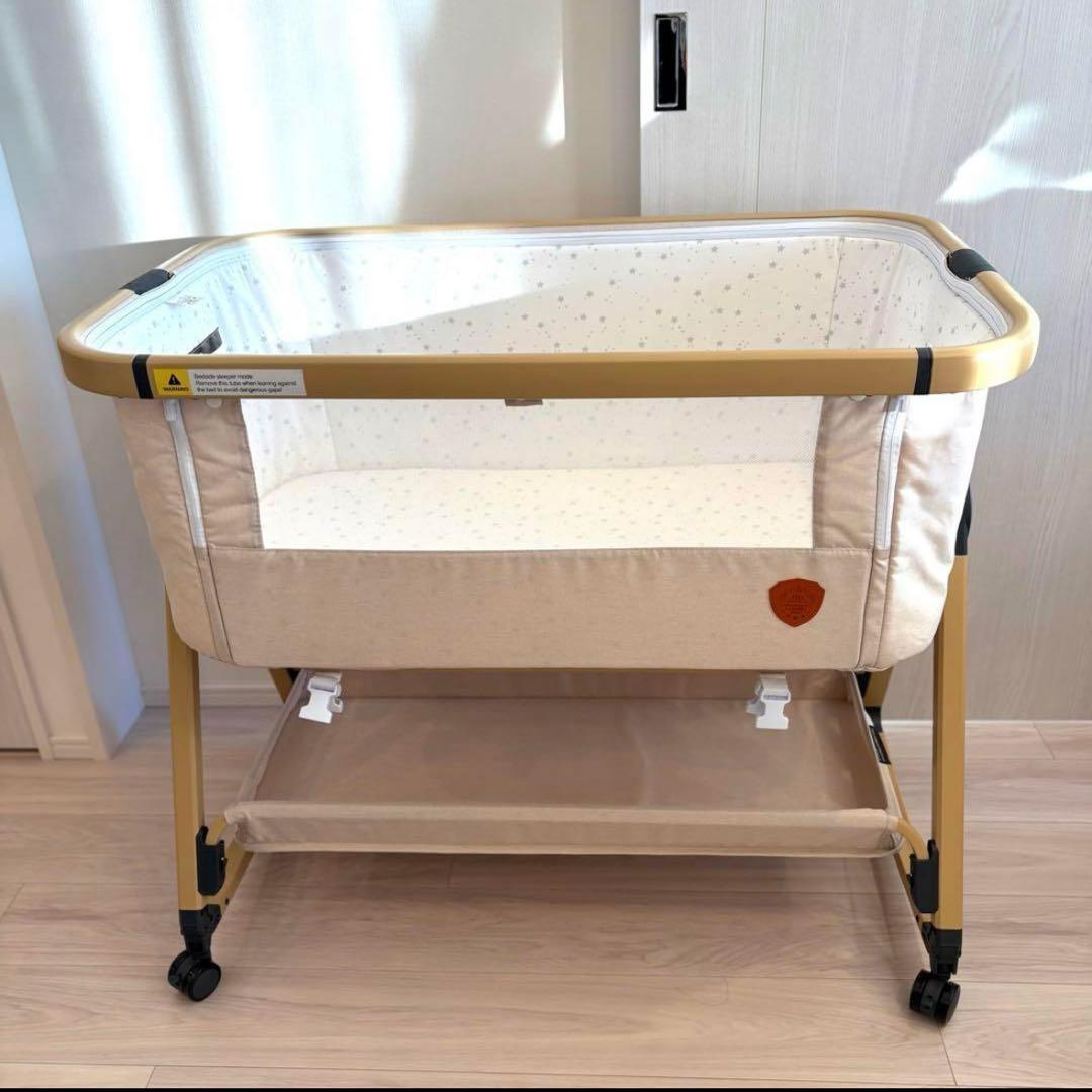 HZDMJベビーベッド 2023年型カーキ