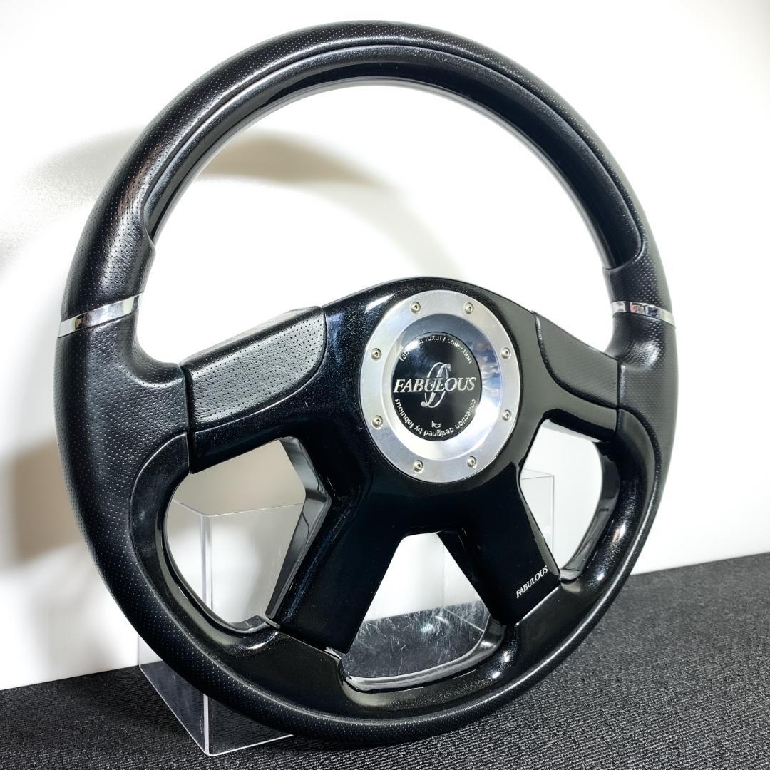 ファブレス ATC 美品 ウッド レザー コンビ ステアリング 36パイ 当時物