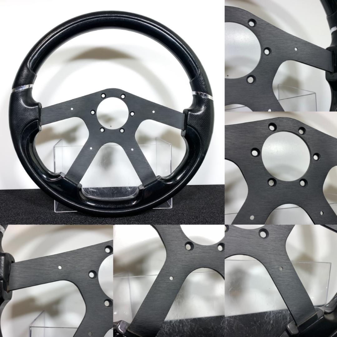 ファブレス ATC 美品 ウッド レザー コンビ ステアリング 36パイ 当時物