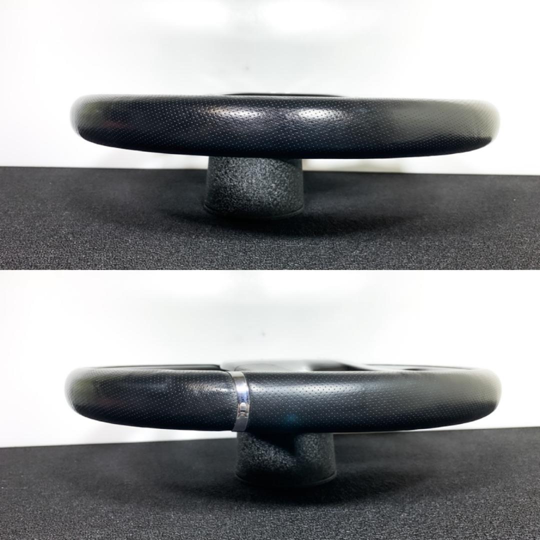 ファブレス ATC 美品 ウッド レザー コンビ ステアリング 36パイ 当時物