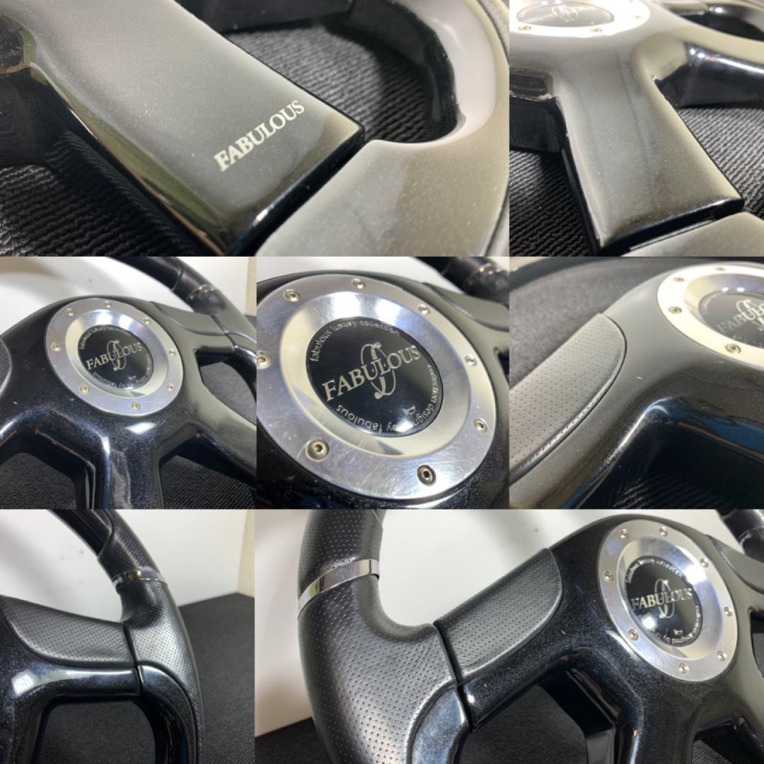 ファブレス ATC 美品 ウッド レザー コンビ ステアリング 36パイ 当時物