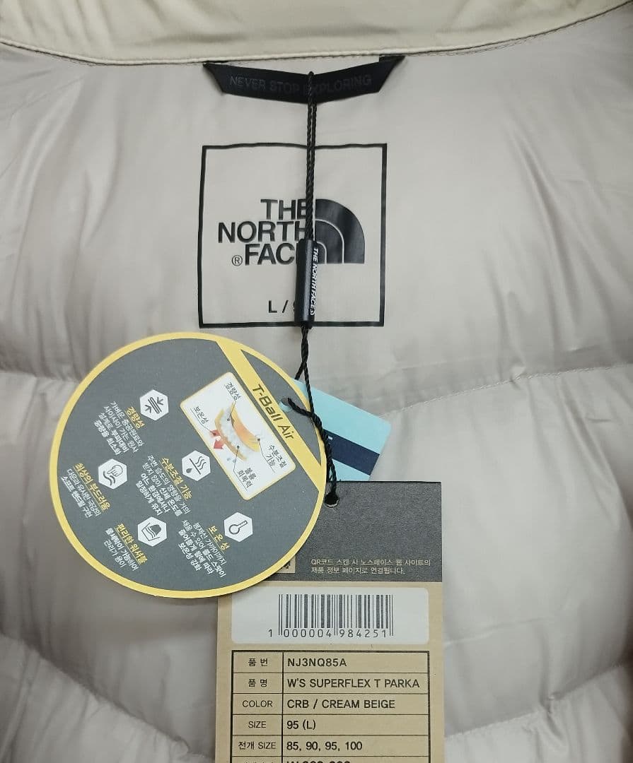 ノースフェイス ダウンコートレディース ダウンジャケット ベージュL K660B