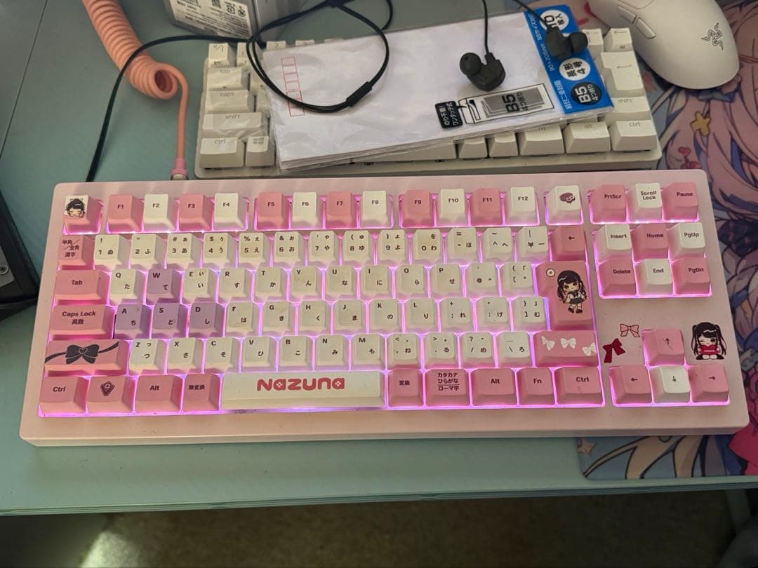 VSPO! GEAR ゲーミングキーボード 花芽なずなEDITION