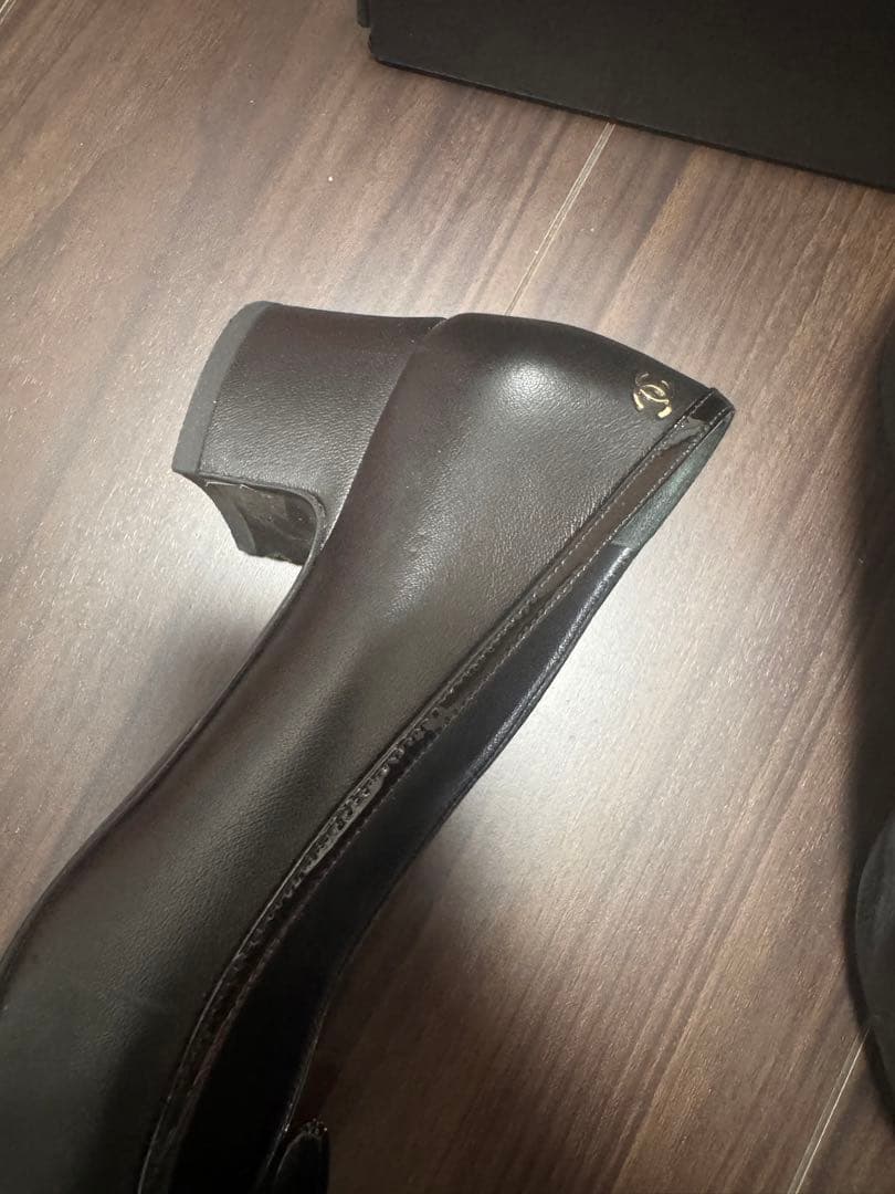 ヨジョン　CHANEL シャネル　リボン　パンプス　35ハーフ