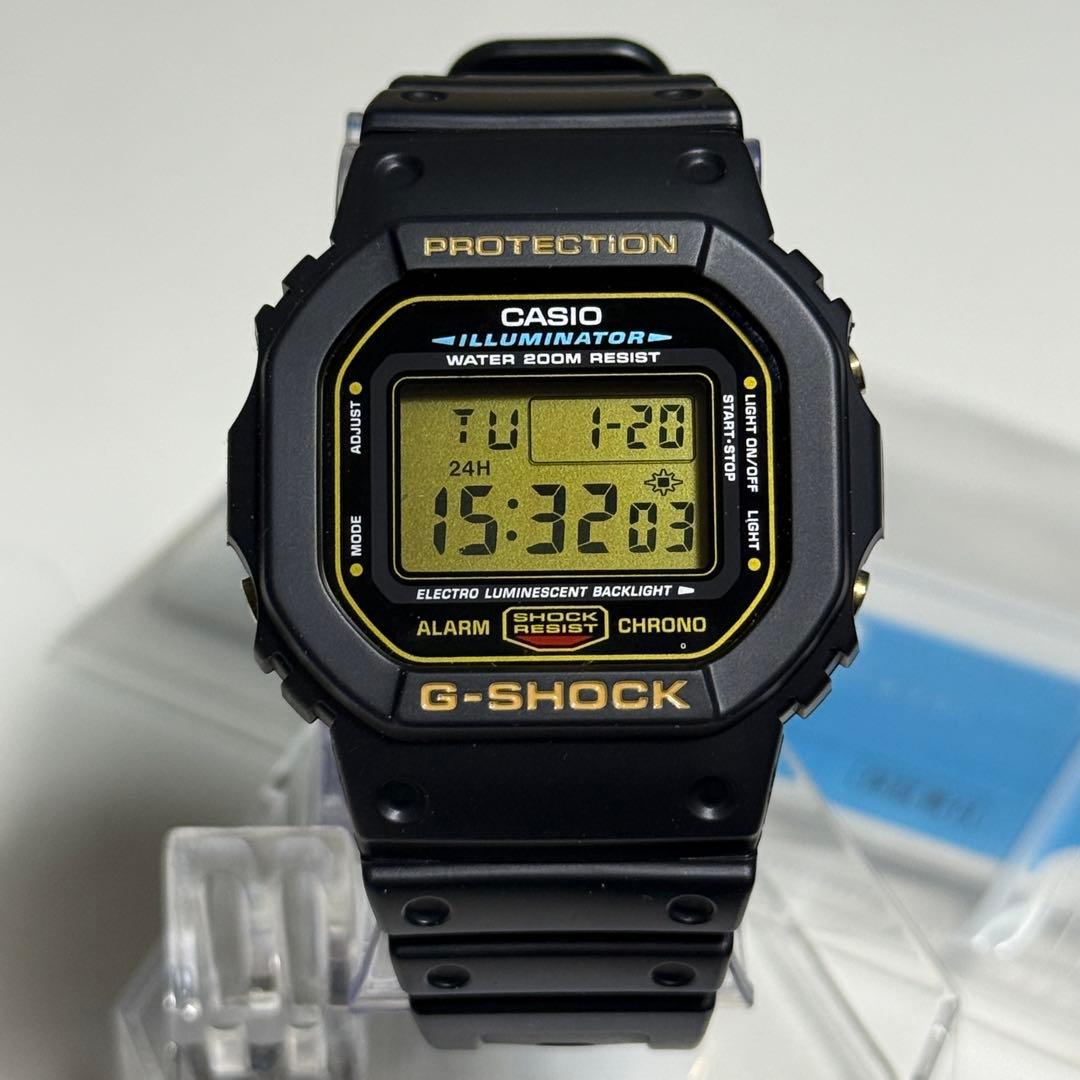 G-SHOCK DW-5600EG-9 初期型 ゴールド液晶 未使用品 取説付き