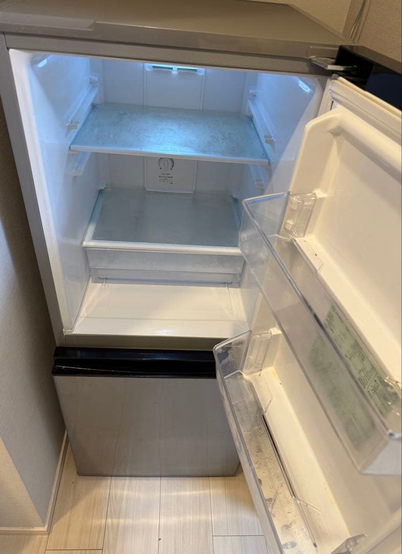 【kitkakaoAQUA 2ドア冷蔵庫 AQR-J13H(S) 126L