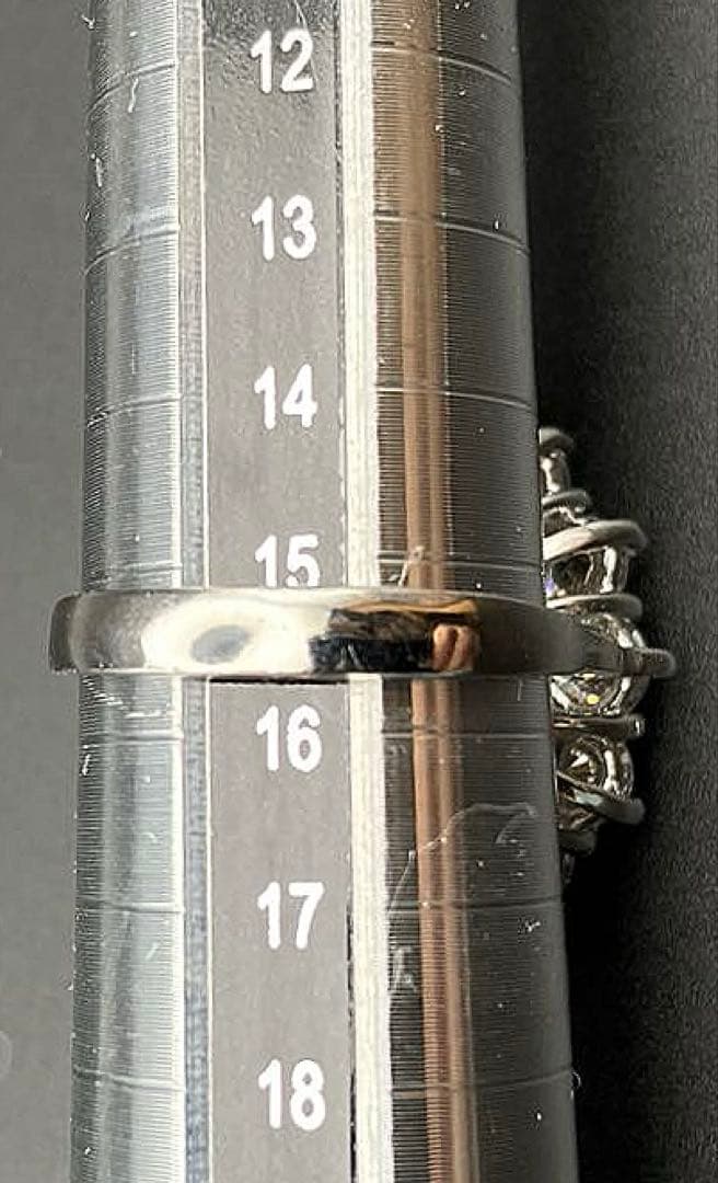 マーフィーブラジル産 天然アクアマ8.1CTホワイトサファイア925指輪