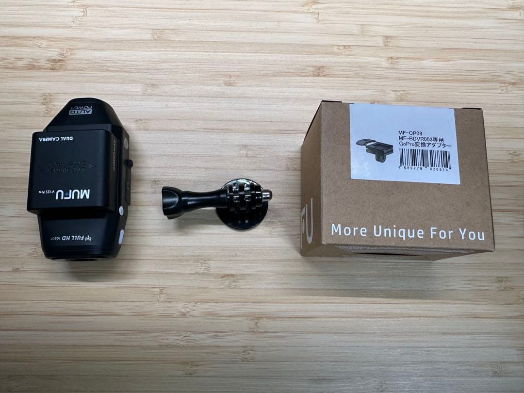 MUFU MAXWIN MF-BDVR004 ドラレコGoPro変換アダプタ付き