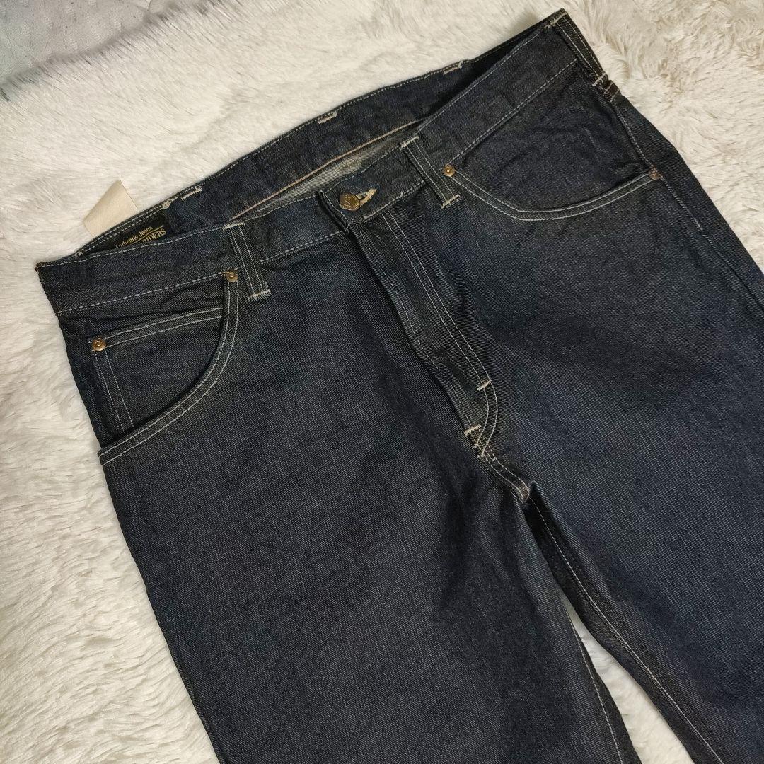 美品 Lee W34 101Z LM8101 ストレートデニム 日本製 濃紺