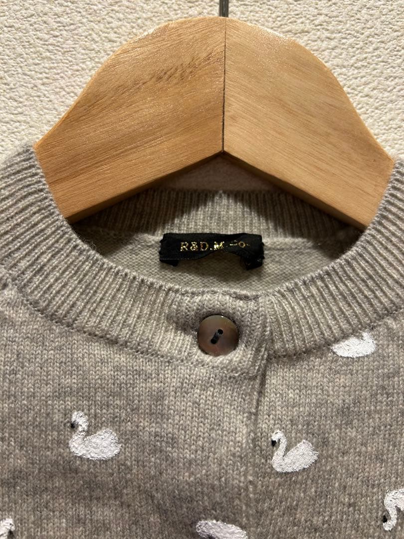 トップス R&D.M.Co. HYDE PARK CARDIGAN H.GRAY