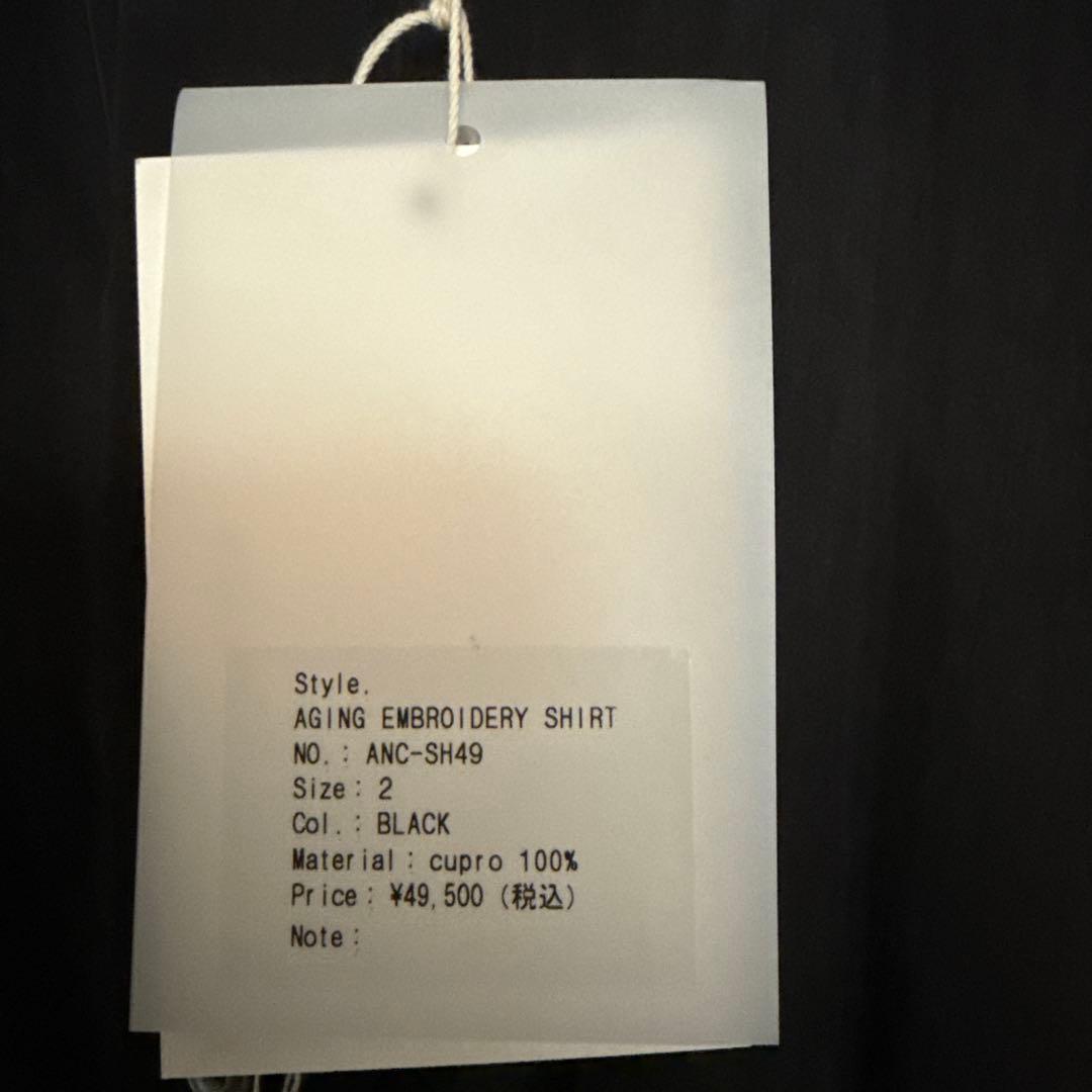 ANCELLM アンセルム AGING EMBROIDERY SHIRT 2