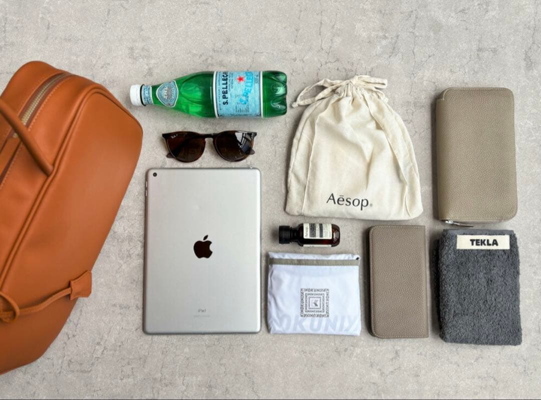 東京百花　Kamiya 本革 トートバッグ ブラウン