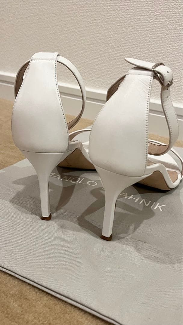 MANOLO BLAHNIK レザーサンダル　39