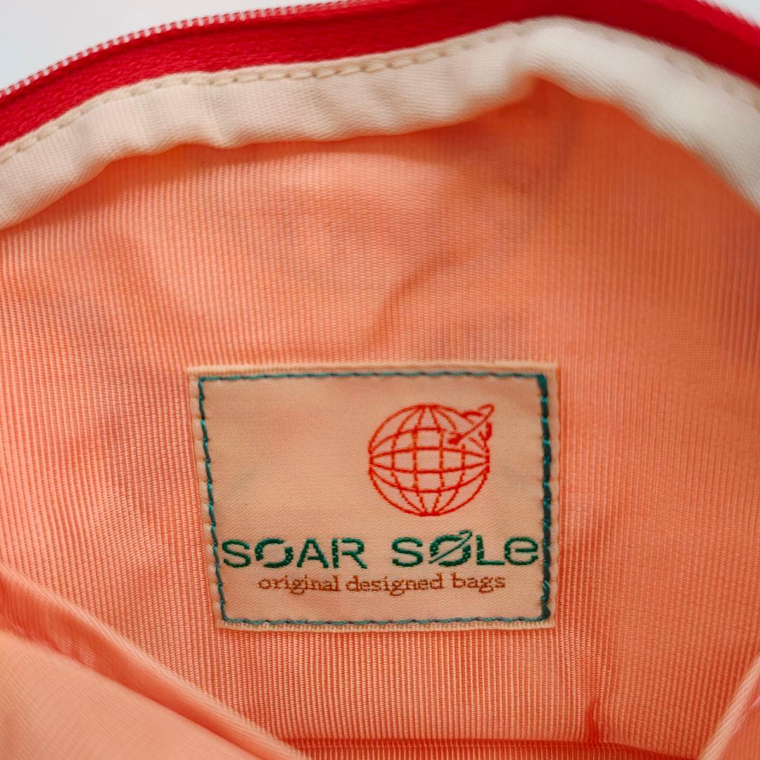 SOAR SOLe ソアソウル がま口バッグ ジャガード織レモン柄 おまけ付き