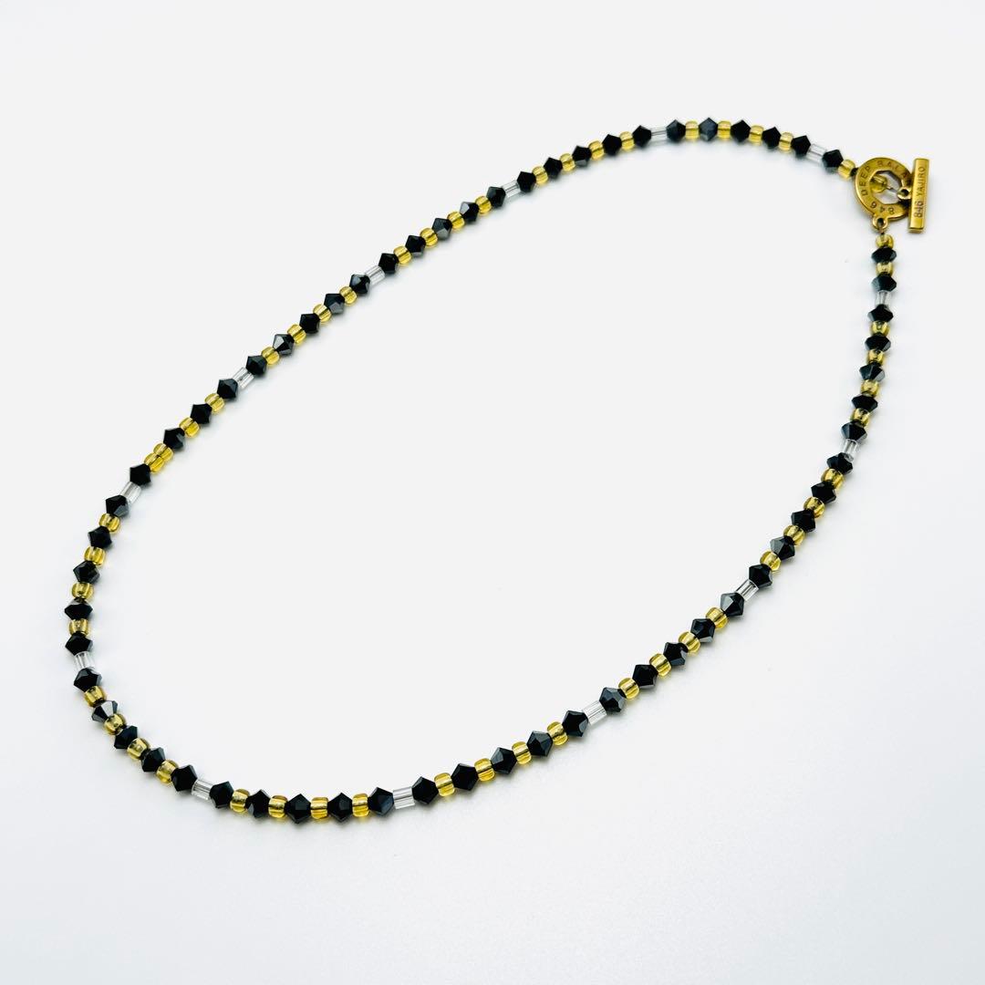 846 YAJIRO 4シリーズ　ネックレ　GOLDTITA22 ブラック