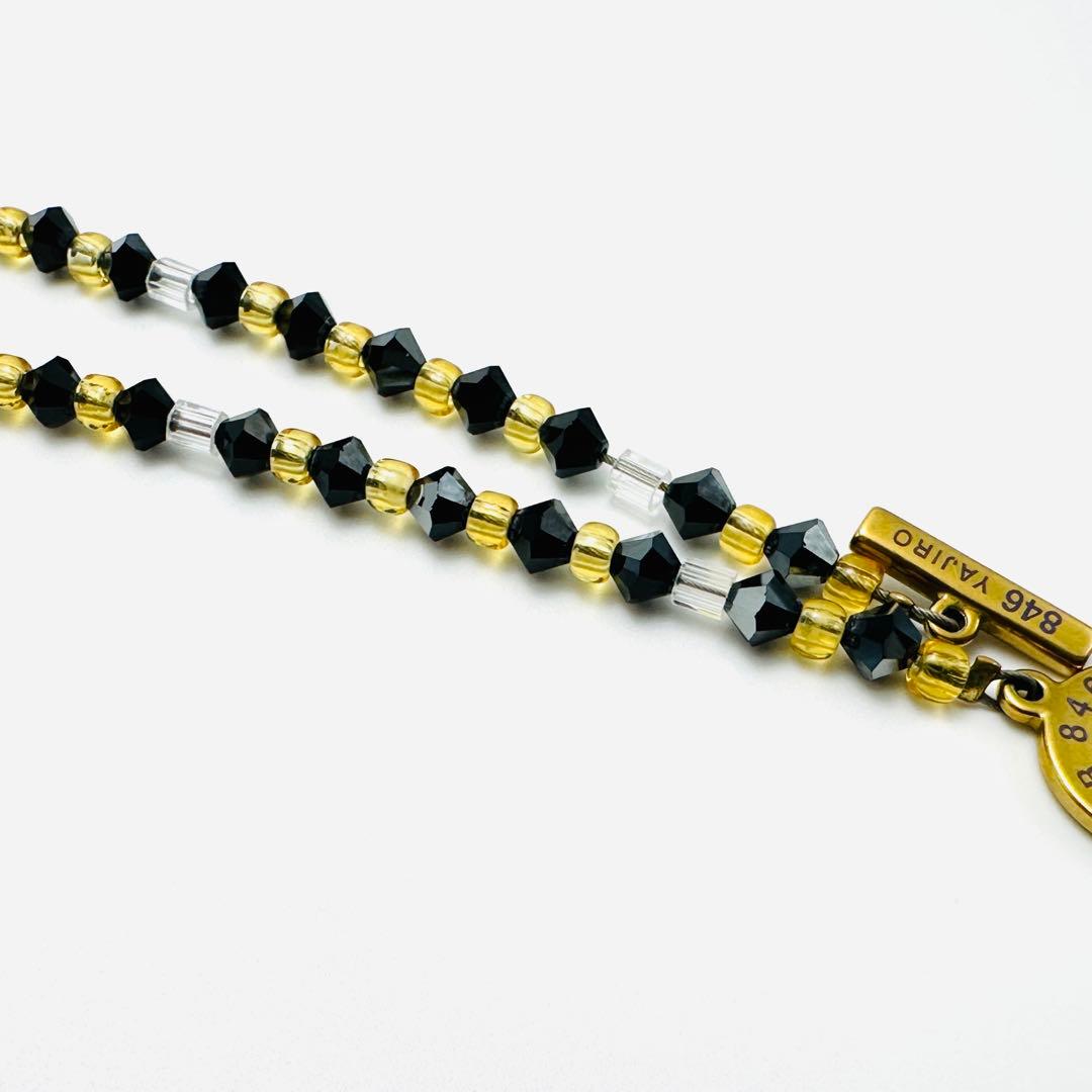 846 YAJIRO 4シリーズ　ネックレ　GOLDTITA22 ブラック