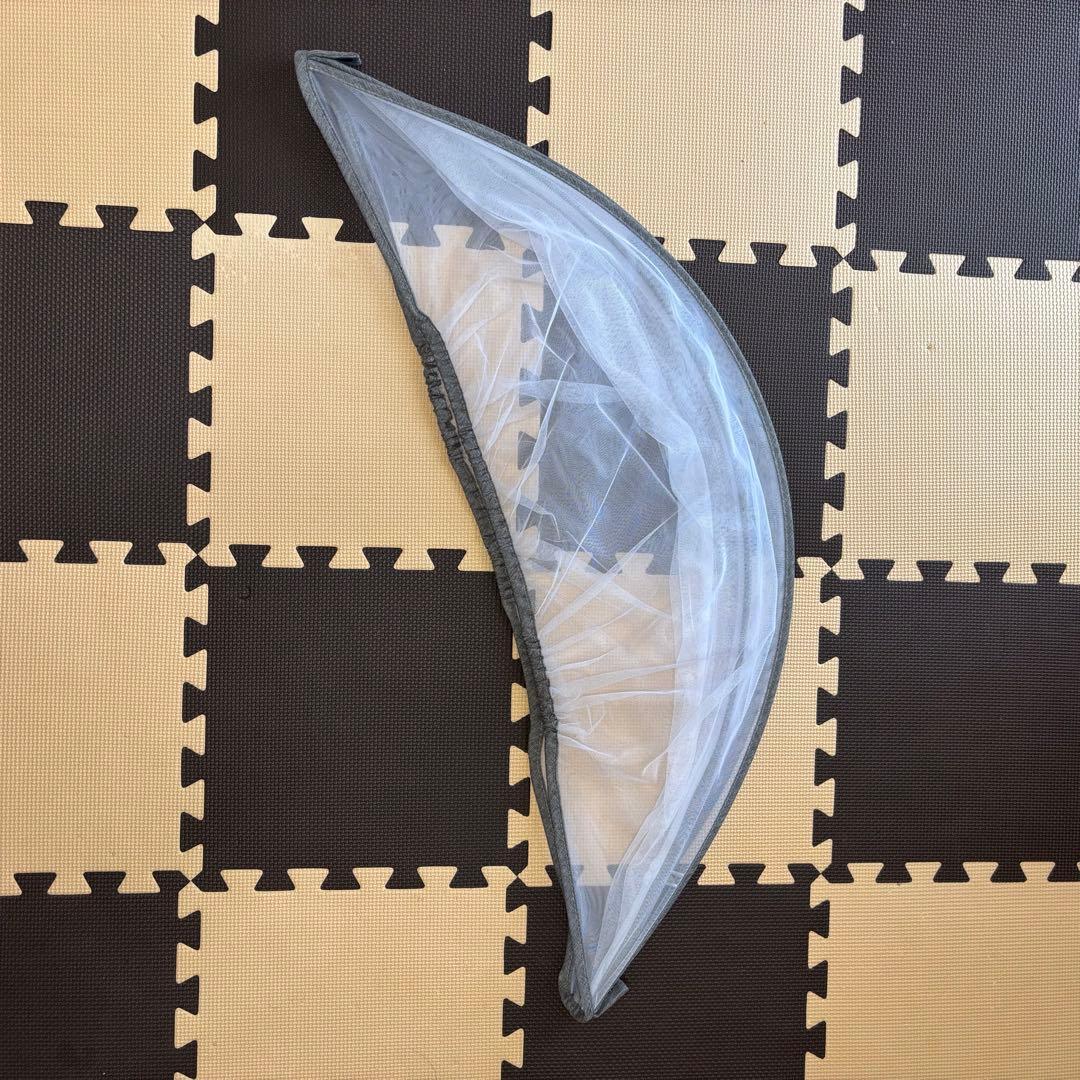 【HZDMJ正規品ベビーベッド添い寝折りたたみハイローベッドグレー