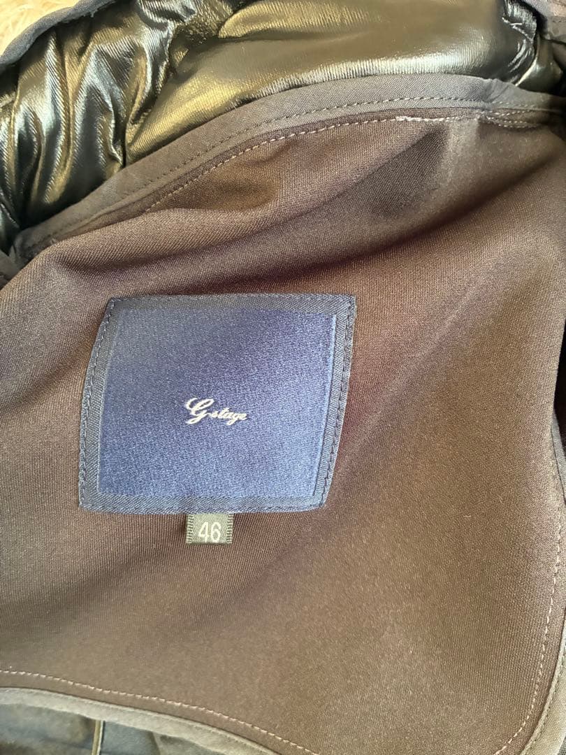 g-stageゴルフ　マイクロスエード ダウン パンツ　ブラック46 L