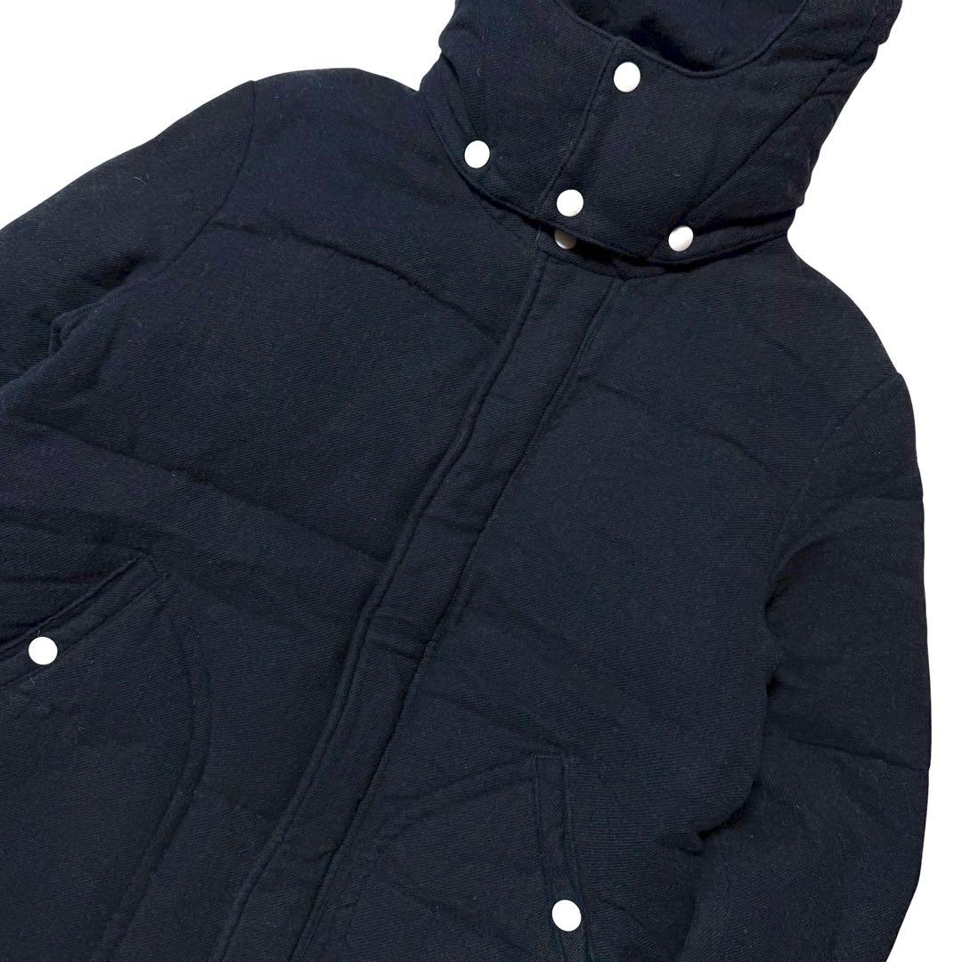 highwind 袖リブ 切替 フード付き ダウン ジャケット M