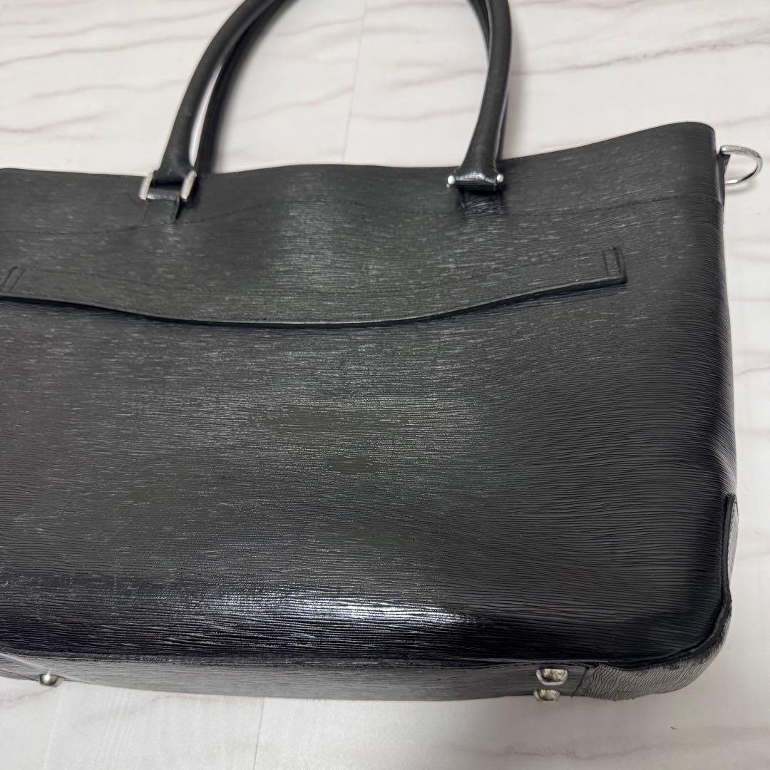 ペッレモルビダ キャピターノ 2way ビジネスレザートート 黒 CA206A