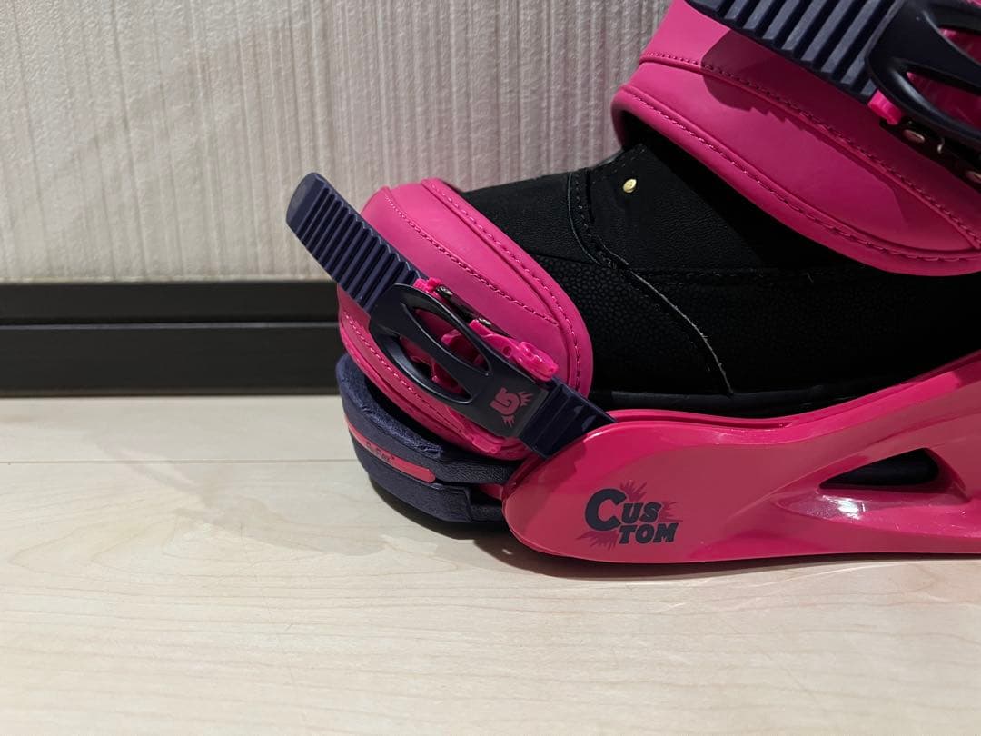 BURTON CUSTOM バインディング ビンディング ピンク L