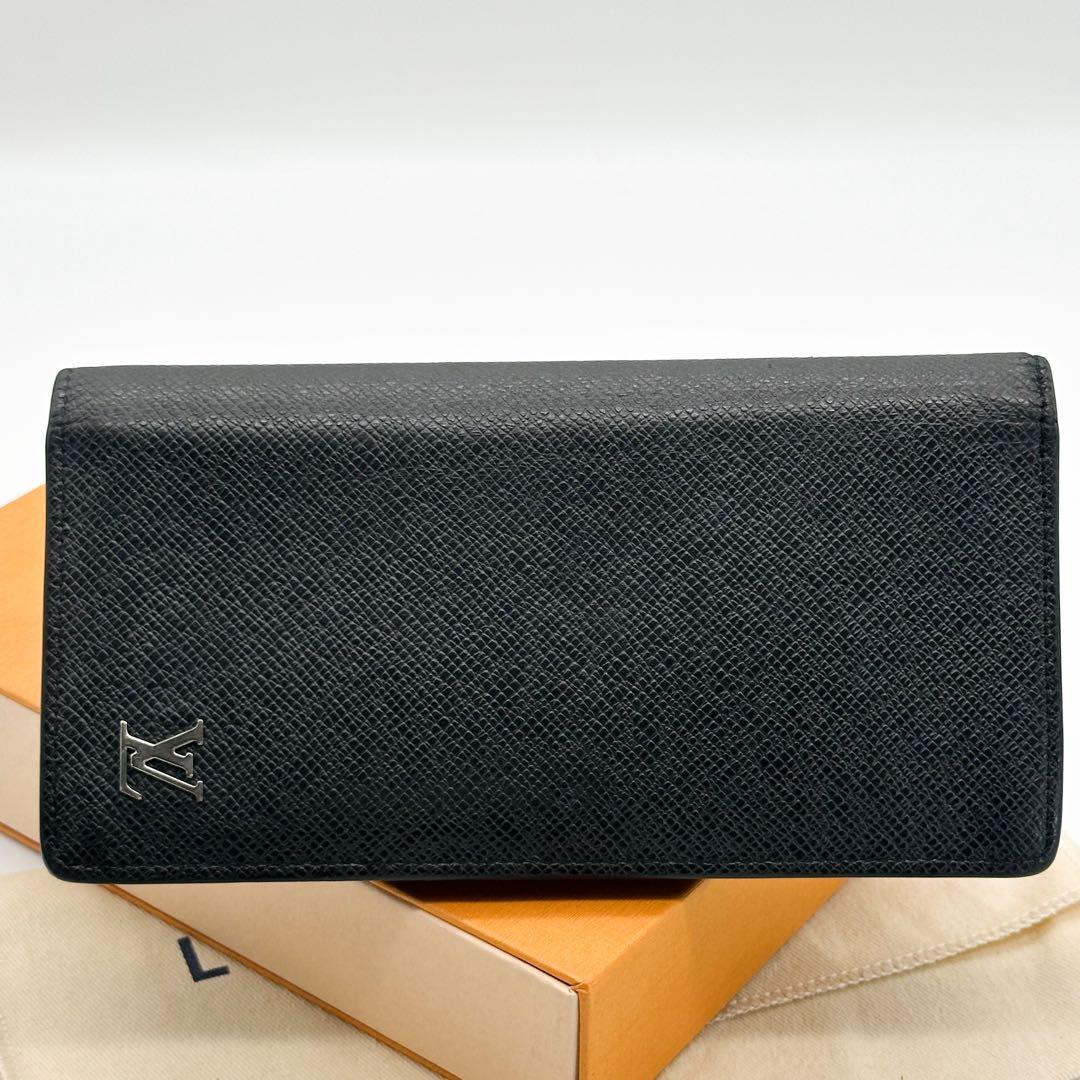 ルイヴィトン ポルトフォイユ ブラザ タイガ ブラック 二つ折り 長財布