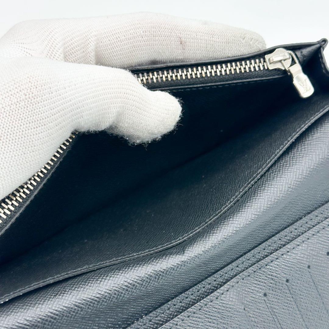 ルイヴィトン ポルトフォイユ ブラザ タイガ ブラック 二つ折り 長財布