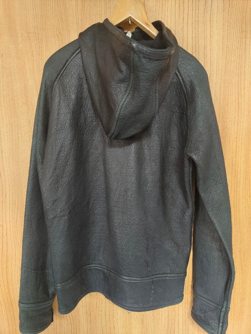 【BACKBONE】リバーシブル レザージャケットダブルジップパーカー Ｍサイズ