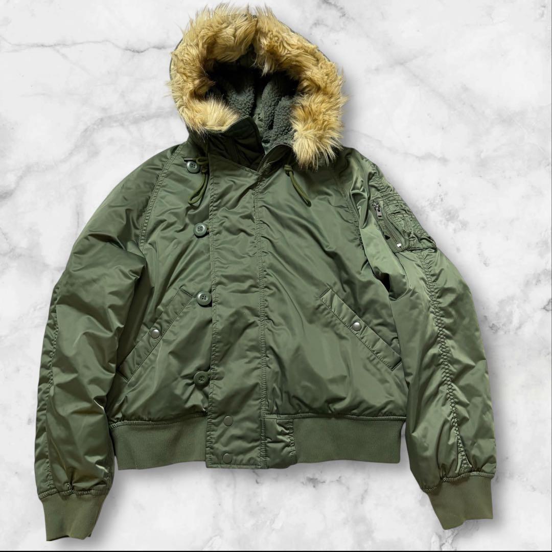 AMERICAN EAGLE N-2B フライトジャケット ファーY2K平成F