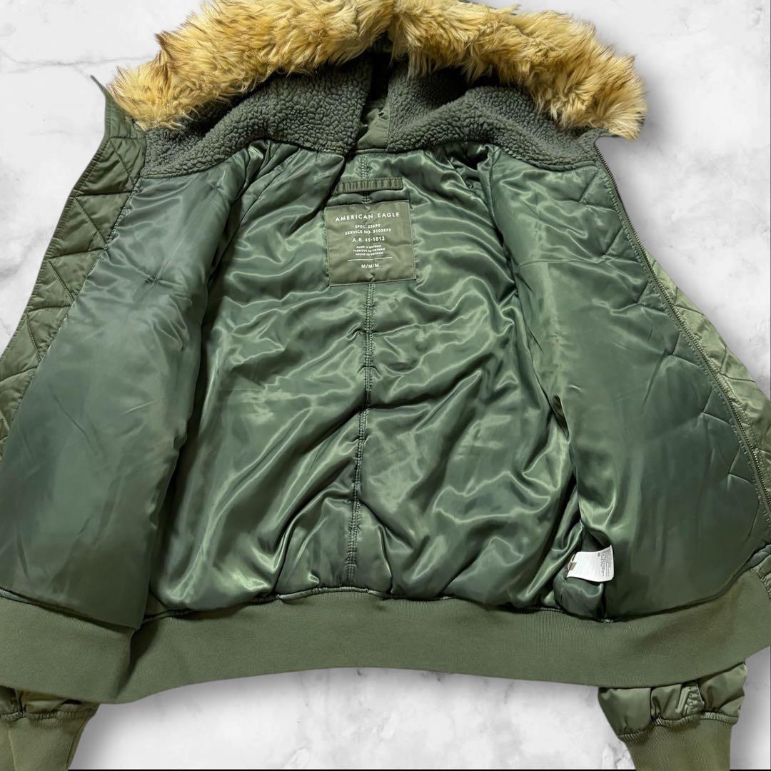 AMERICAN EAGLE N-2B フライトジャケット ファーY2K平成F