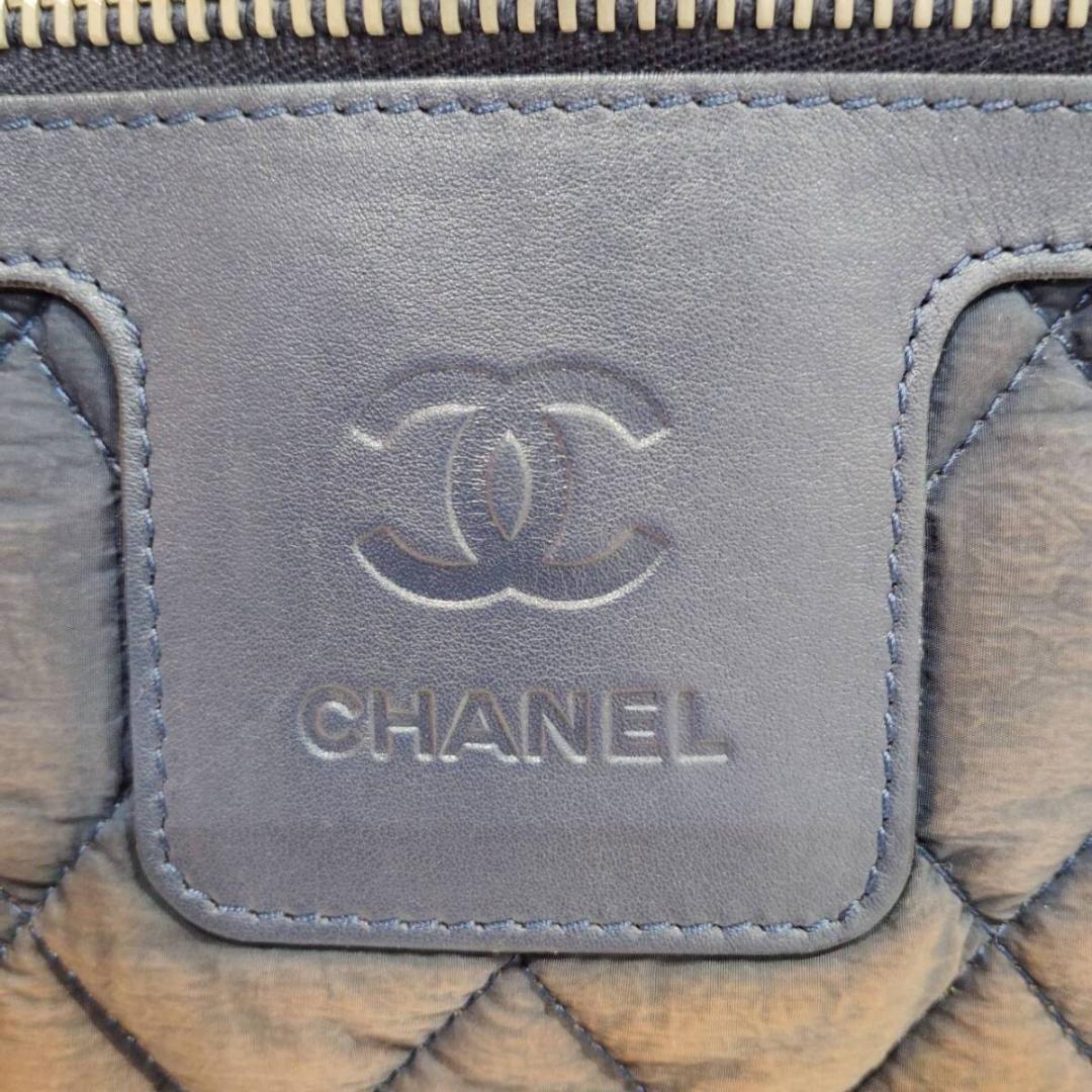 希少 CHANEL シャネル コココクーン トートバッグ SV金具 ネイビー