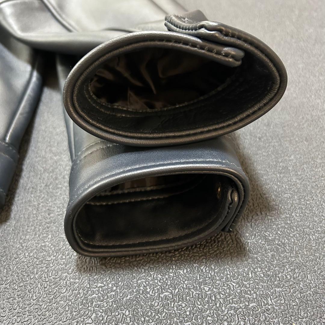 ユニオンステーション　シングルライダースジャケット　ラムレザー　L ネイビー