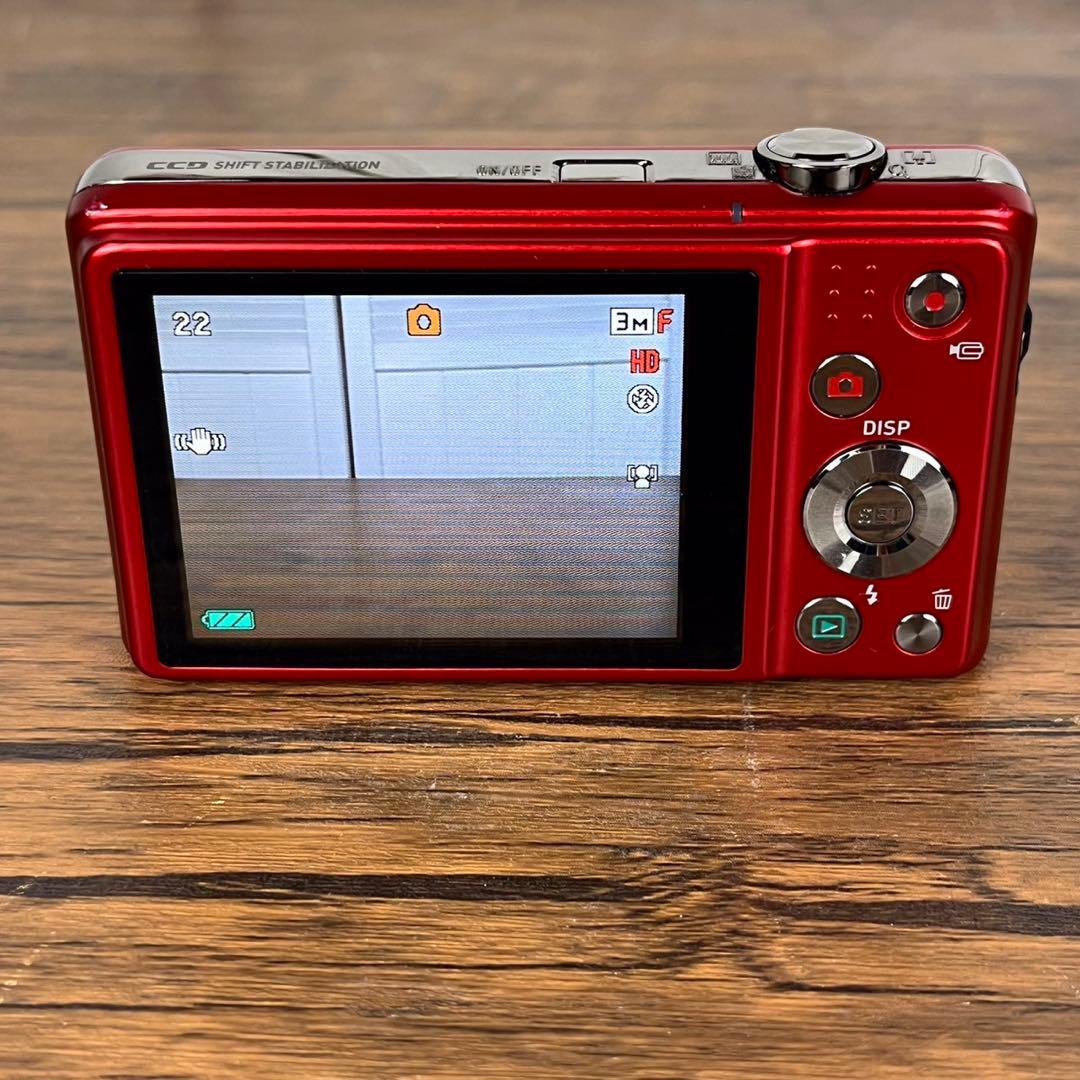 【匿名発送】カシオ　CASIO EXILIM デジタルカメラ　レッド　充電器付属