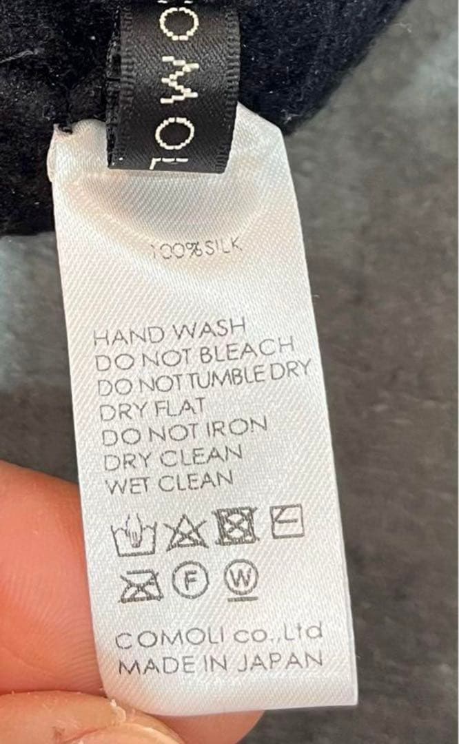 COMOLI シルクフリースネックウォーマー