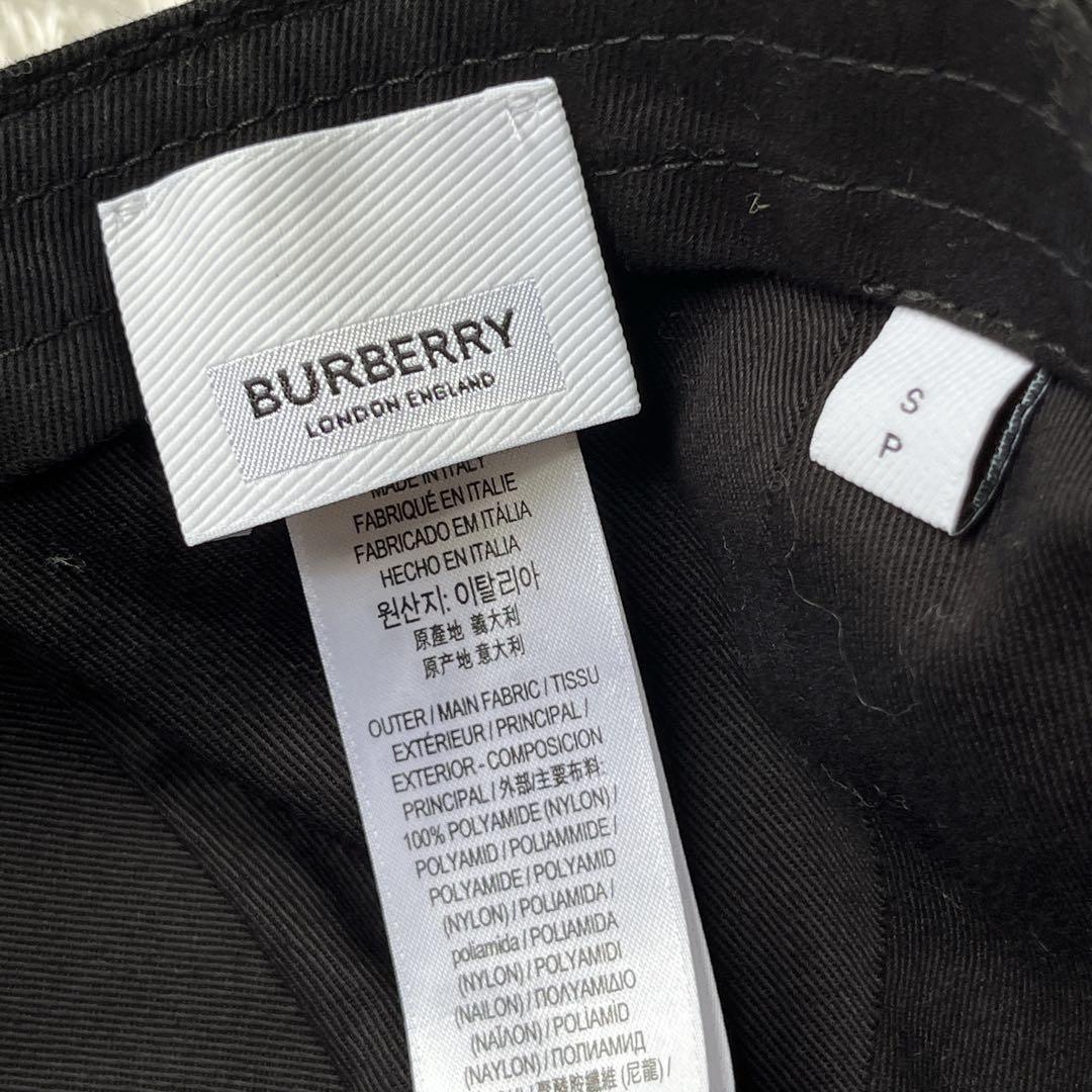 【美品】BURBERRY ホースフェリー 黒 ベースボールキャップ