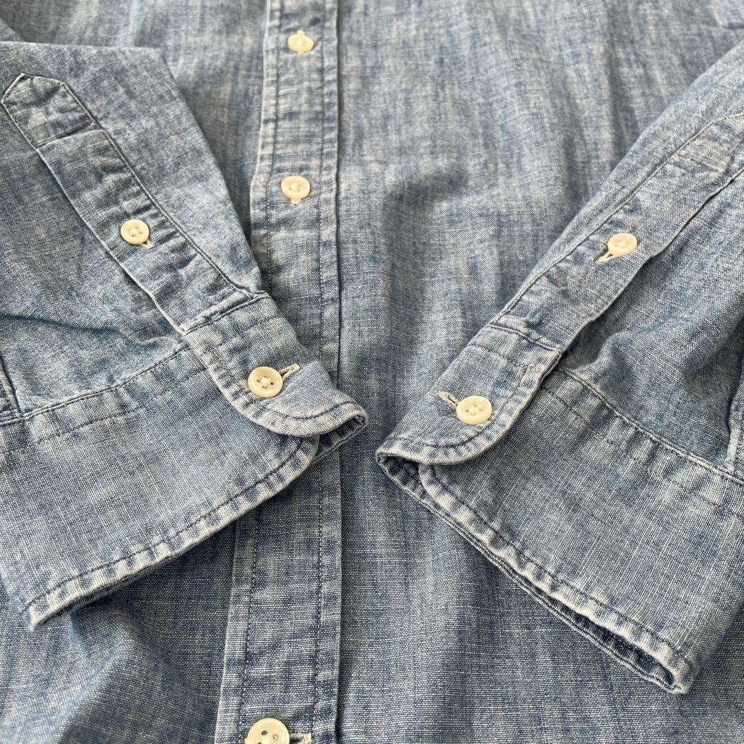 ポロラルフローレン デニムシャツ 長袖 刺繍ロゴ