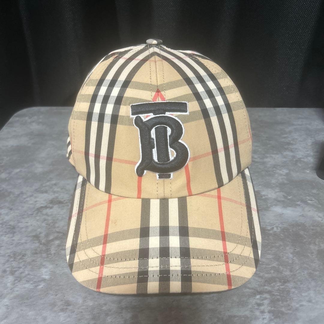 BURBERRY チェック柄 ベースボールキャップ Lサイズ