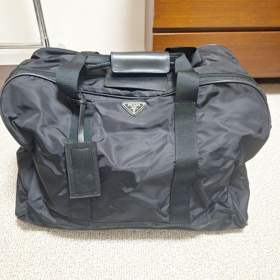 和人岸野　PRADA ボストンバッグ　黒