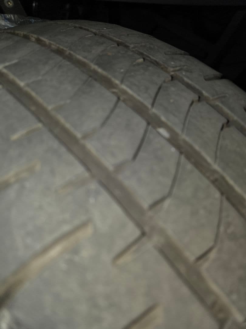 引き取り限定（まよねーず）デリカ18インチホイール黒塗装＋タイヤ4本セット